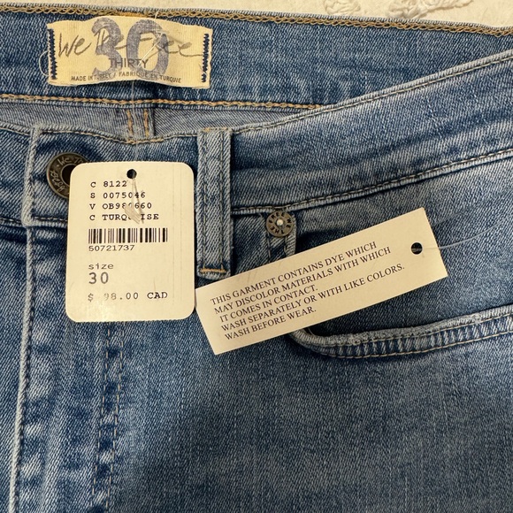 FREE PEOPLE Great Heights Frayed Skinny Jeans 🩵 - Picture 3 of 7